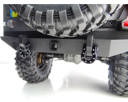 Black Aluminum Monster D-Ring Shackles TRX-4 SCX10 SCX10 II photo