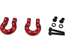 Red Aluminum Monster D-Ring Shackles TRX-4 SCX10 SCX10 II photo