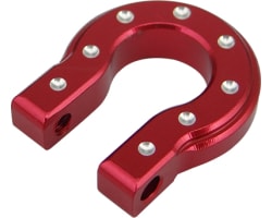 Red Aluminum Monster D-Ring Shackles TRX-4 SCX10 SCX10 II photo