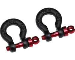 1:10 Scale Black Tow Shackle D-Rings Gen8 photo