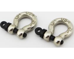 1:10 Scale Aluminum chrome Tow Shackle D-Rings (2) photo