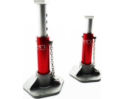 Red 1/10 Scale Aluminum Jack Stands (Toy) photo