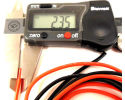 2.1mm OD Silicone Wire 150 Strand 18 G 2 M (6ft 8in) photo