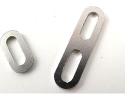 Silver motor mount oval washer 18t photo