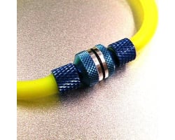 Blue Alum. Fuel Line Retainers (6) photo