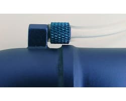 Blue Alum. Fuel Line Retainers (6) photo
