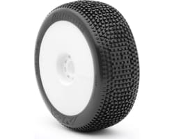 1/8 Buggy Impact Soft Long Wear EVO Wheels Mounted White (2) photo