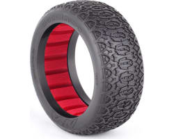 1/8 Buggy Chainlink Clay Tire w/ Red Insert 2 photo
