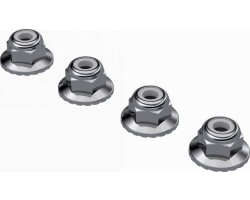 Wide Flanged Nyloc Nut M4 4 pieces photo