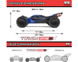 1/14 TYPHON GROM 223S DSC 4X4 RTR Brushless Buggy Battery & Char photo