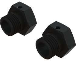 Aluminum Wheel Hex 17mm 16.5mm Thick Black 2 photo