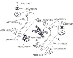Aluminum Lower Diffuses Wing mount 1/7 Limitless photo