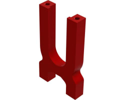 Aluminum Center Diff Holder Red photo