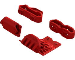 Lower Skid And Bumper Mount Set - Red photo