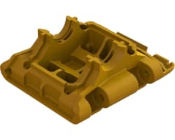 Rear Lower Skid/Gearbox Mount 1pc - Orange photo