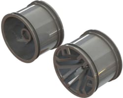 MT 2.8 Wheel 14mm Hex Gun Metal 2 photo