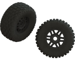 dBoots FORTRESS LP Tire Set Glued Black 1 Pair 17mm hex photo