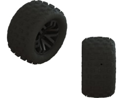 dBoots 'FORTRESS' Tire Set Glued Black 2 Pairs photo
