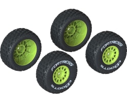 dBoots 'FORTRESS' Tire Set Glued Yellow 2 Pairs photo