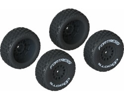 dBoots 'FORTRESS' Tire Set Glued Black 2 Pairs photo