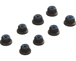 Flanged Lock Nut M3 Black 4pcs photo