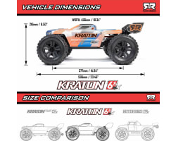 1/8 KRATON 4X4 6S BLX brushless V6 SPEED TRUCK RTR Blue/Pink photo