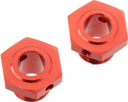 Wheel Hex Aluminum 17mm (13.6mm Thick) Red (2) photo