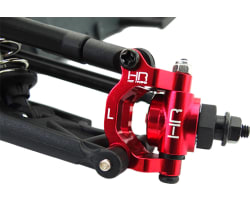 Aluminum Oversize bearing Knuckle (RED) - ARRMA 2WD photo