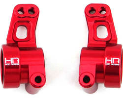 Aluminum Rear Hubs (Red) - Arrma 2WD photo