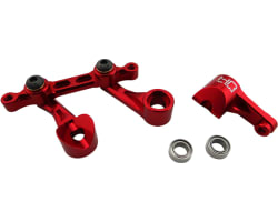 Aluminum Bellcrank Steering Saver with Bearings (Red) - Arrma 2w photo