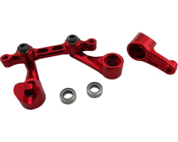 Aluminum Bellcrank Steering Saver with Bearings (Red) - Arrma 2w photo