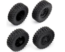 MT28 Front and Rear Wheels and Tires mounted photo