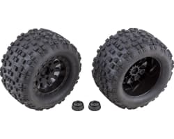 Rival Mt10 Tires and Method Wheels Mounted Hex Black photo