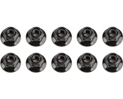 M5 Locknuts flanged black photo