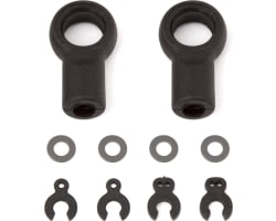 RC12R6 Arm Eyelets and Caster Clips photo