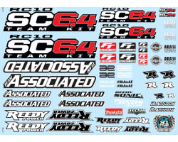 RC10SC6.4 Decal Sheet photo