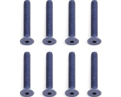 4-40x3/4in Blue Aluminum FHCS Flat Head Cap Screws (8) photo