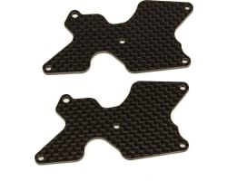 Rc8B4 Ft Rear Suspension Arm Inserts Carbon Fiber 2mm photo