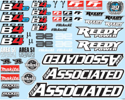 RC8B4 Decal Sheet photo