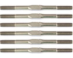 RC10B6.1 FT Titanium Turnbuckle Set 3x48mm (1.875 in) silver photo