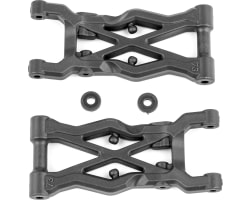 RC10b6.2 Factory Team Rear Suspension Arms 73mm Carbon Fiber photo