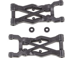 RC10b6.2 Factory Team Rear Suspension Arms 75mm Carbon Fiber photo