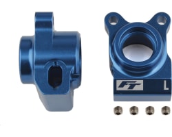 RC10b6.2 Factory Team Rear Hubs Blue Aluminum photo