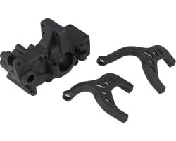 RC10B6.1 FT Laydown Gearbox and Chassis Braces carbon photo