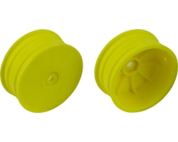 4WD Front Wheels 2.2 12mm hex +1.5mm fluorescent yellow photo