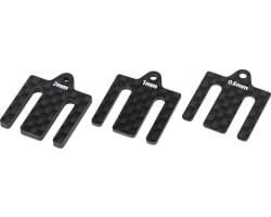 RC10B7 FT Front Bulkhead Shims carbon fiber photo