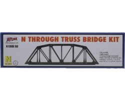 N KIT Code 80 Through Truss Bridge Silver photo