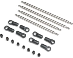 Rear Upper/Lower 4WS Links Set Titanium: AXP8 photo