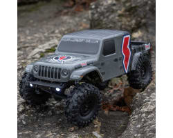 SCX24 Summit Racing Jeep Gladiator 4x4 Rock Crawler RTR Gray photo