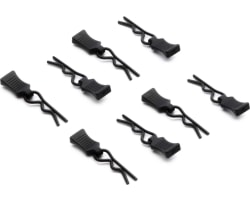 Black Body Clips 28mm long 1.5mm wire (8) photo